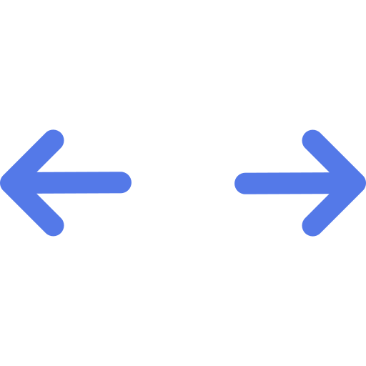 setas do lado esquerdo e direto, Agência de landing page / sites / infinity code